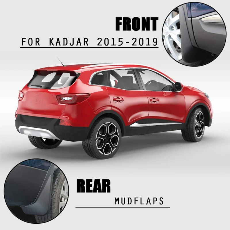 Модернизированные Брызговики для Renault Kadjar 2015-2019 крыло полная защита 4 шт |