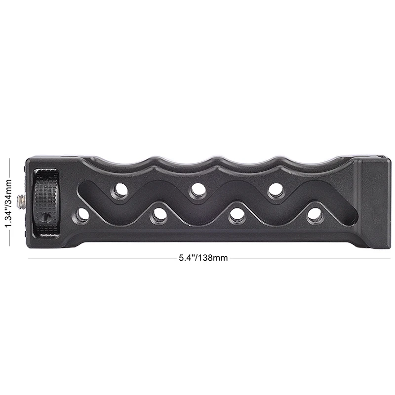Aluminum 1/4 Inch Handle Grip with Cold Shoe Mount for Zhiyun Weebill Lab Gimbal Handgrip Universal Portable Dslr Camera | Электроника