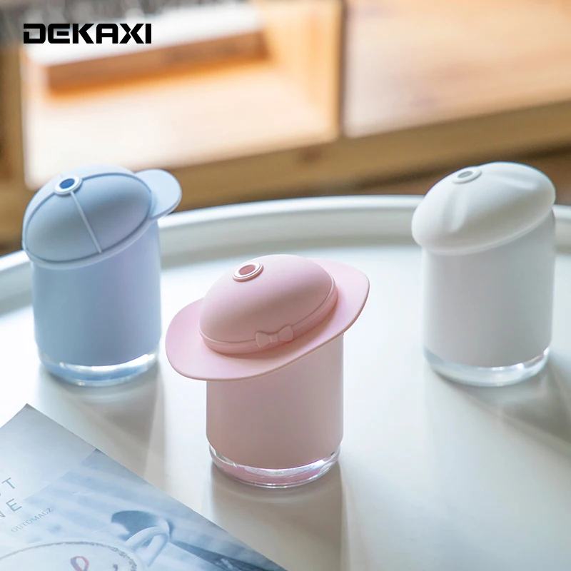 DEKAXI 200 мл USB увлажнитель воздуха Забавный колпачок портативный ультразвуковой