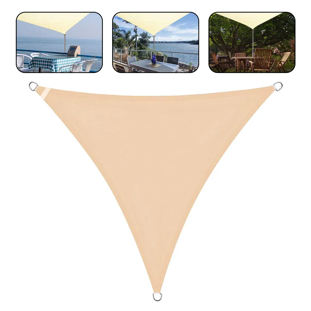 Водонепроницаемый солнцезащитный козырек треугольный тент для сада патио