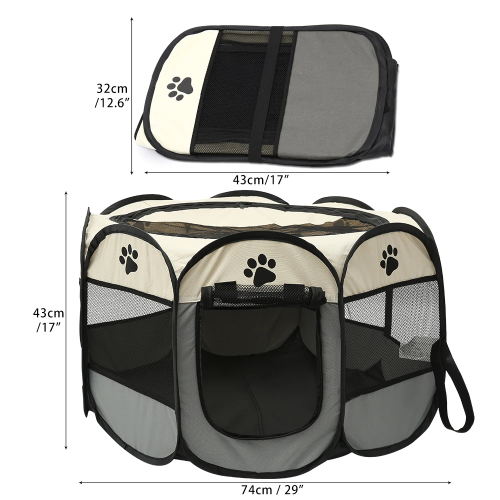 Переносная складная палатка для домашних животных домик собак клетка манеж