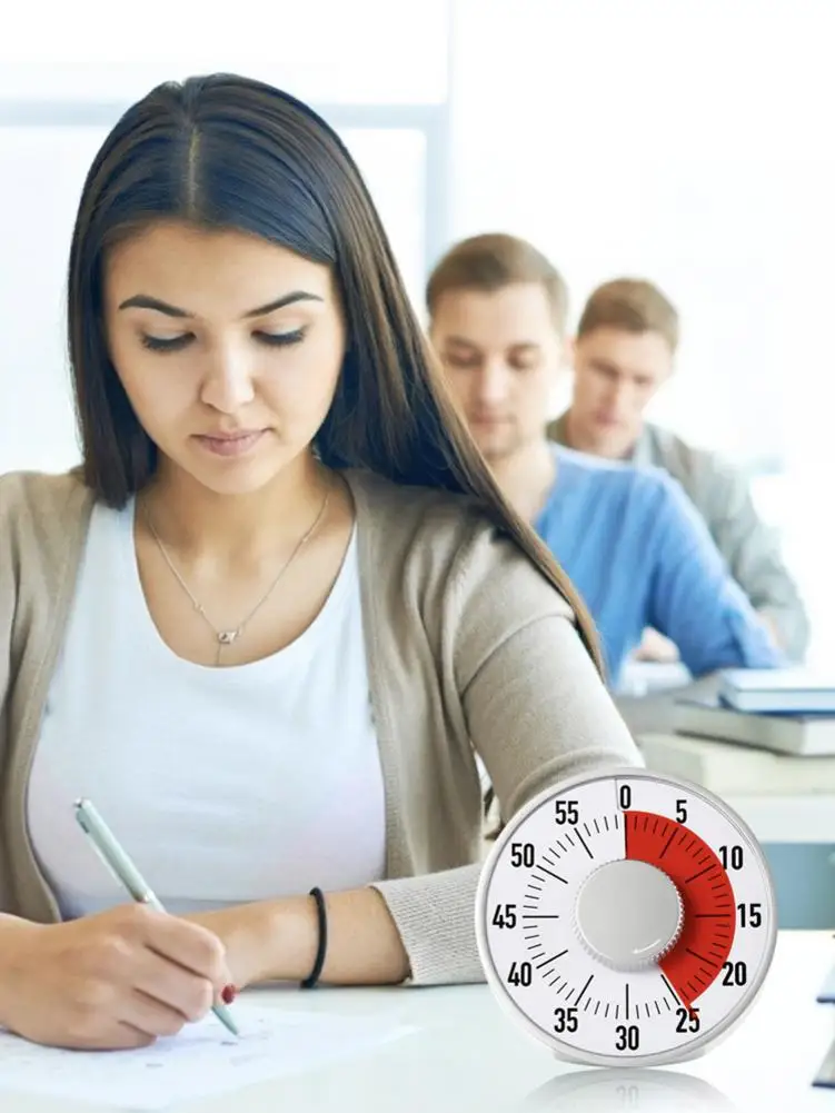 Большой учебный визуальный таймер магнит Средний 60 минут тихая работа аутизм |