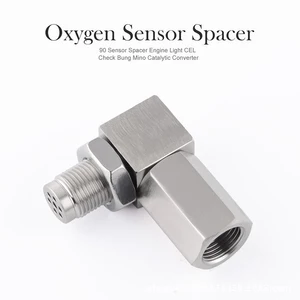 oxygen sensor extender 90 degree 02 bung extension angled o2 sensor spacer pro free global shipping