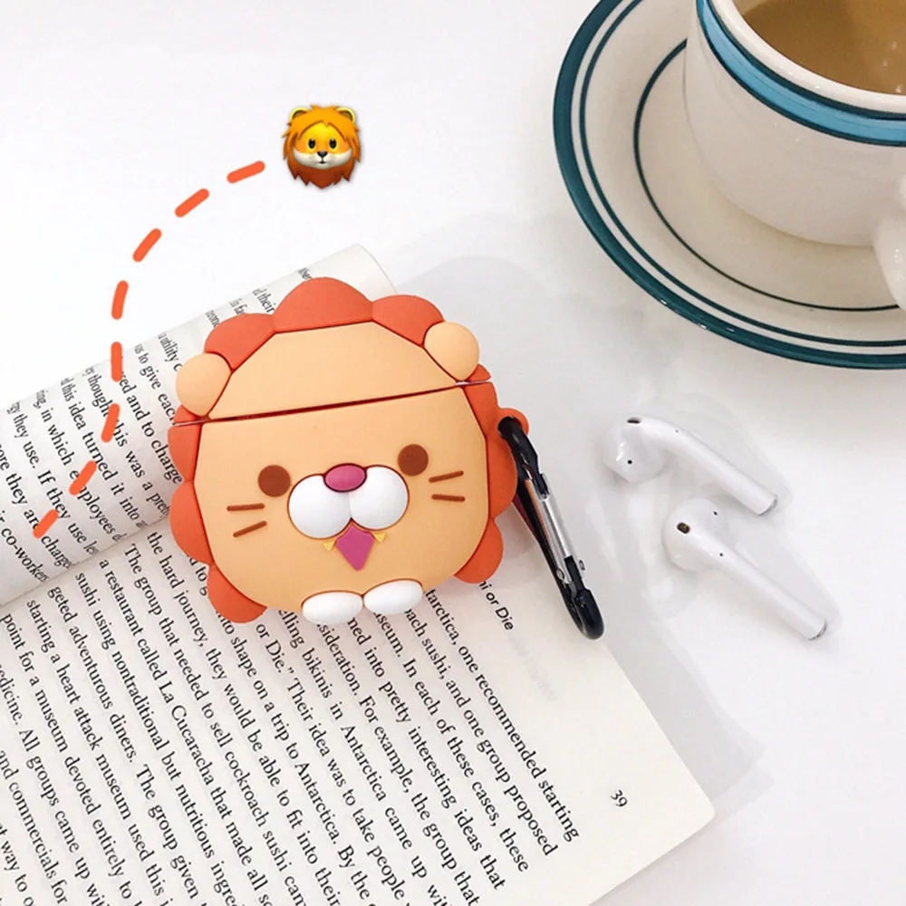 910004 Q UNCLE Bulldog защитный чехол для Apple Airpods беспроводной Bluetooth 2 поколения Tide индивидуальность стерео силиконовая гарнитура коробка - Цвет: 910004