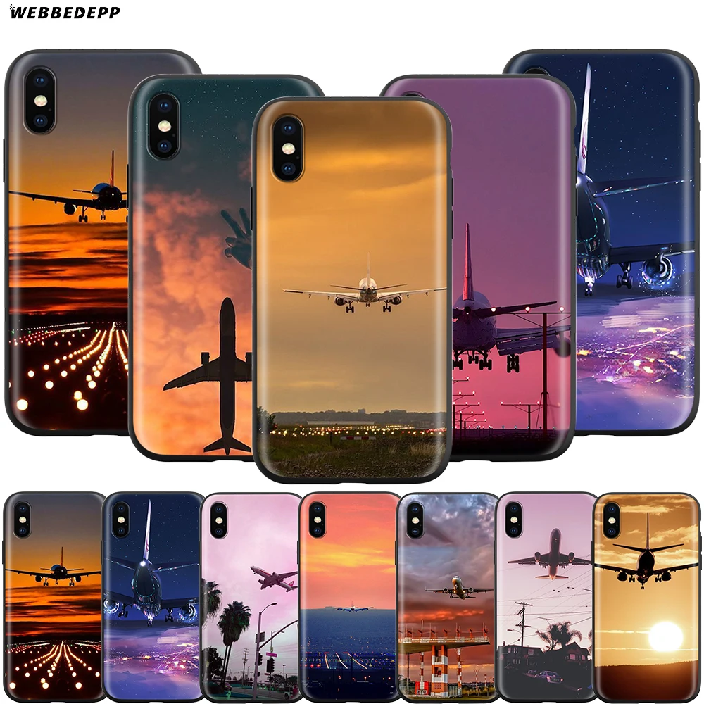 Webbedepp чехол для путешествий с самолетом Apple iPhone 12 Mini 11 Pro XS Max XR X 8 7 6 6S Plus 5 5S
