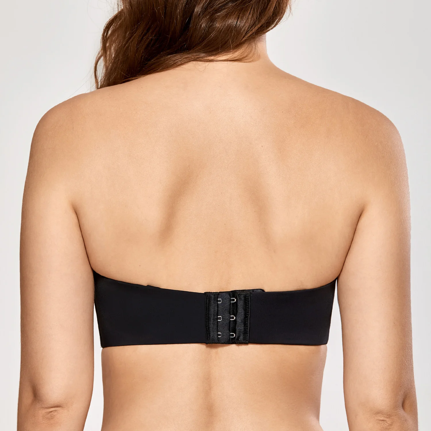 Для женщин бесшовные Многоярусное платье без бретелек бюстгальтер размера плюс