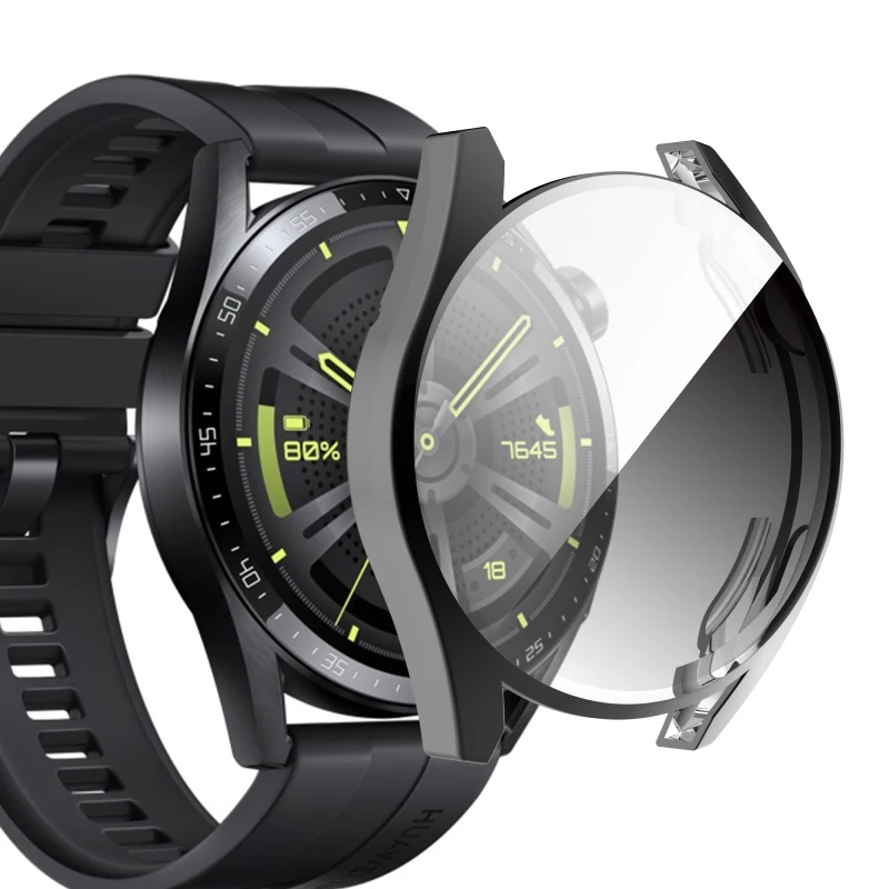 Защитный чехол из мягкого стекла для Huawei Watch GT 3 46 мм защитная пленка GT3 42 чехлы