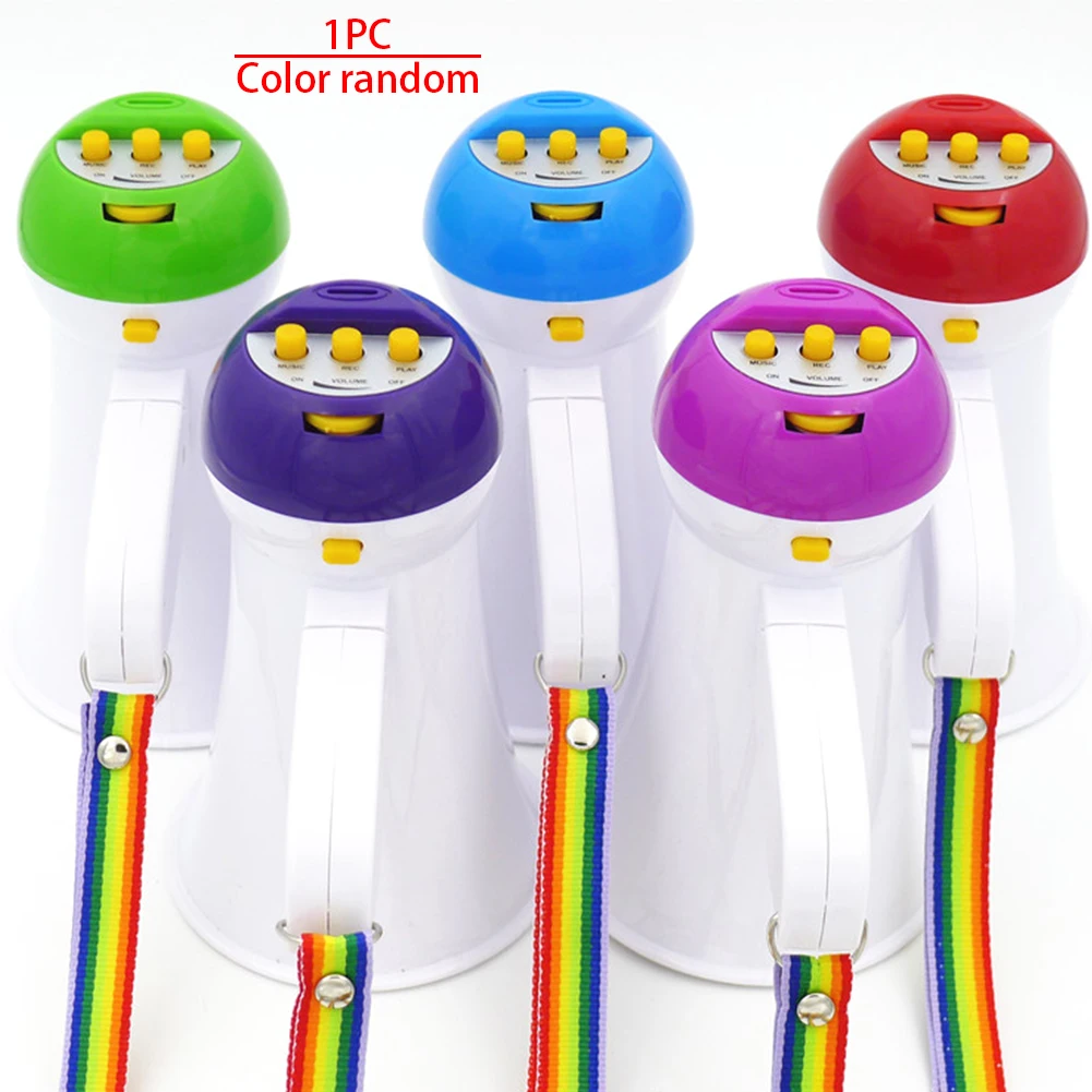 5 Вт ручной микрофон Рог Путешествия Руководство обучение запись складной