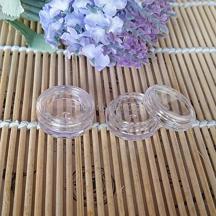 1 г прозрачный косметический чехол для порошка маленькая круглая банка небольшой