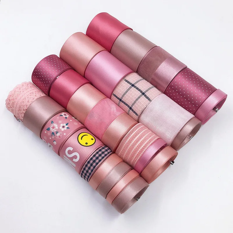 Новый стиль! Набор лент сделай сам набор разноцветных розовая синяя лента для