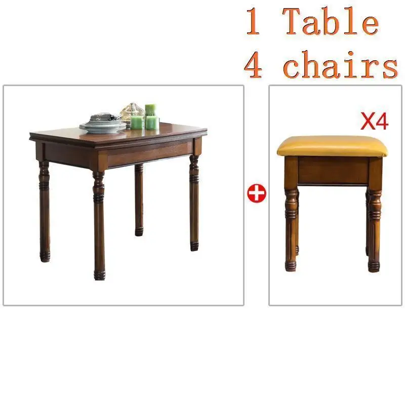 Eettafel Redonda Esstisch Yemek Masasi Escrivaninha Tavolo Dinning Juego De Set Ретро деревянный комедор Меса стол бюро обеденный стол