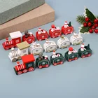 Деревянный Рождественский поезд, Рождественское украшение для дома, украшения для елки, новый год 2021, рождественский подарок 2020