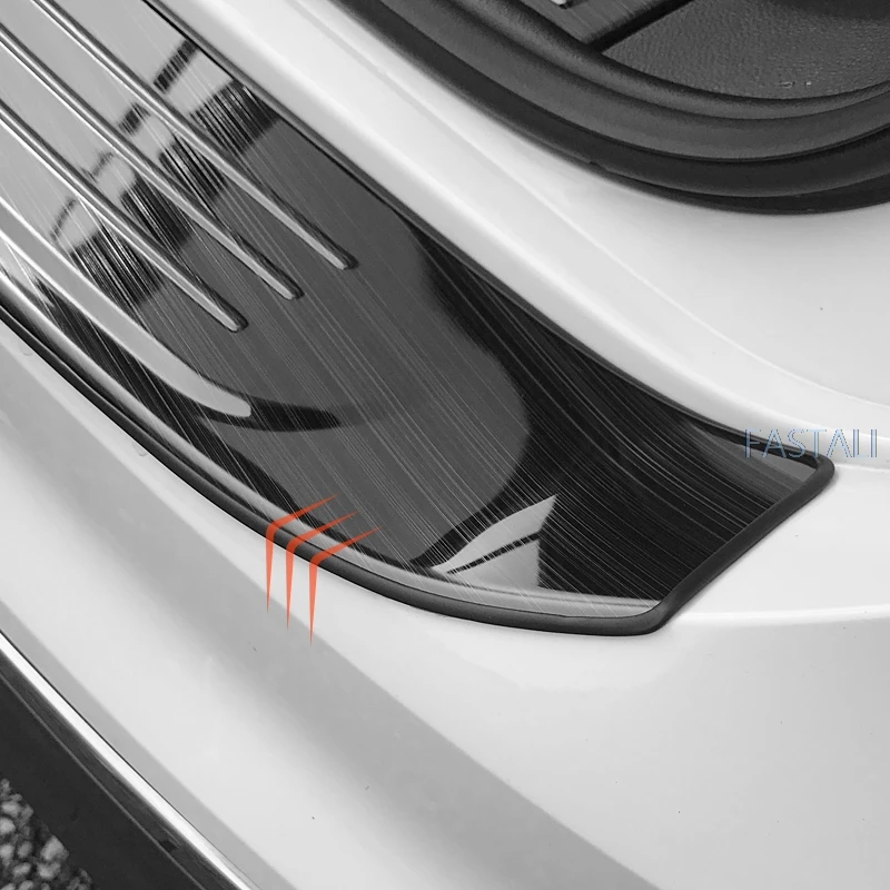 Для Tiguan второго поколения 2017 2018 протектор заднего бампера из нержавеющей стали