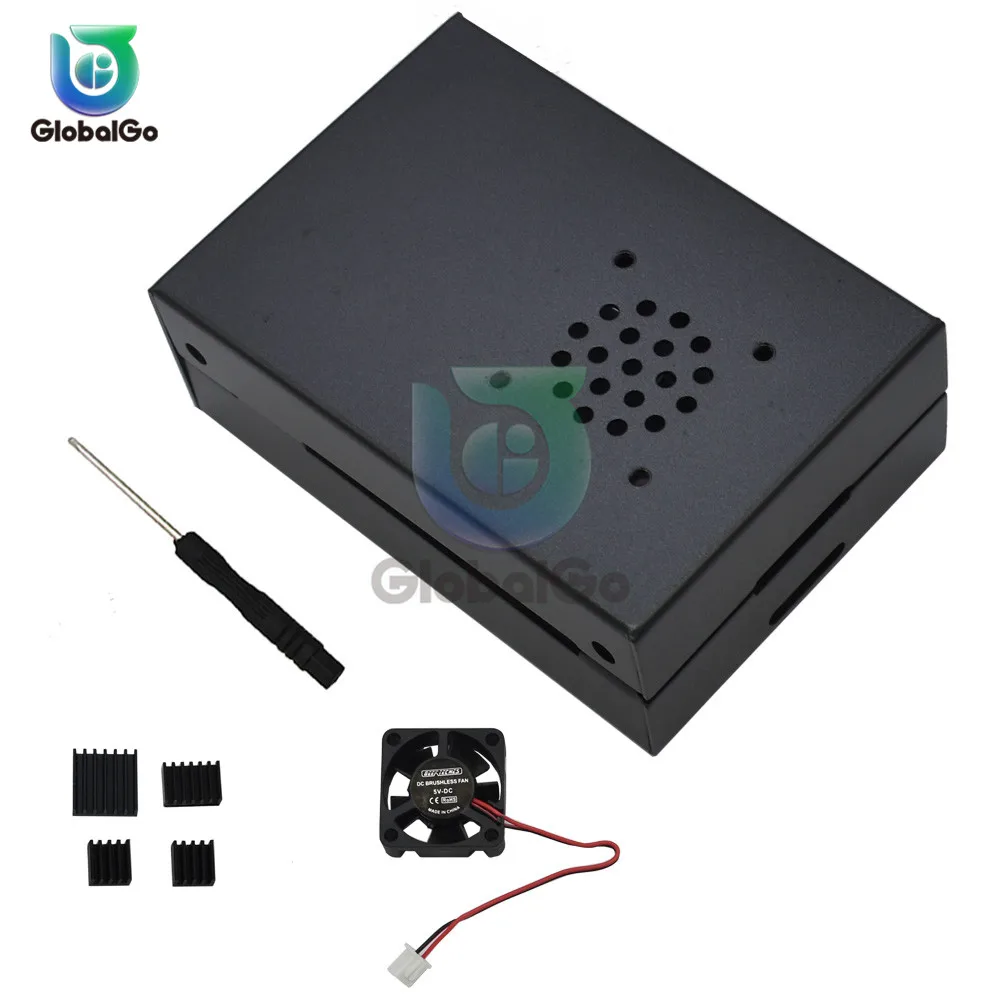 Алюминиевый Радиатор вентиляторы охлаждения радиатора кабель для Raspberry pie 4