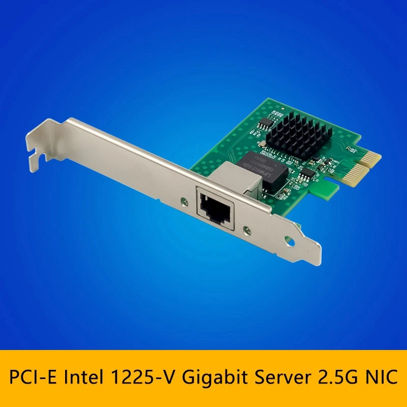 I225-V сетевая карта Pci-E I225 2 5G Ethernet Серверная для настольных компьютеров |