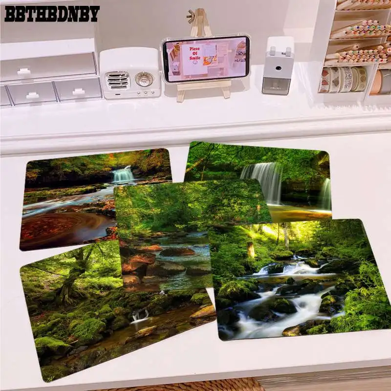 

Красивый удобный коврик для мыши BBTHBDNBY в стиле аниме Forest Creek, игровой коврик для мыши, гладкий коврик для мыши, настольные компьютеры, коврик ...