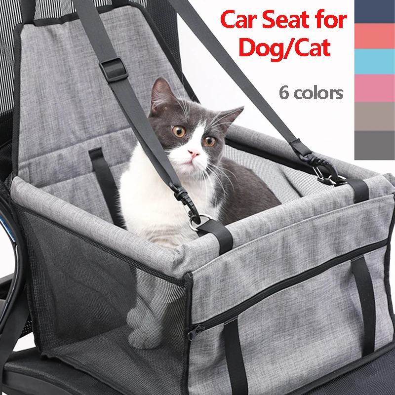 

Travel Dog Car Seat Cover Folding Hammock Pet Carrier Bag Carrying for Cats Dogs Transportin Perro Autostoel Hond Dog Car Seat