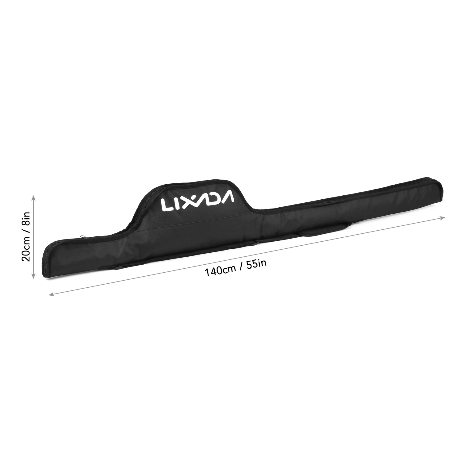 Сумка для удочки Lixada 55 дюймов переносная Складная рыболовная удочка защитный