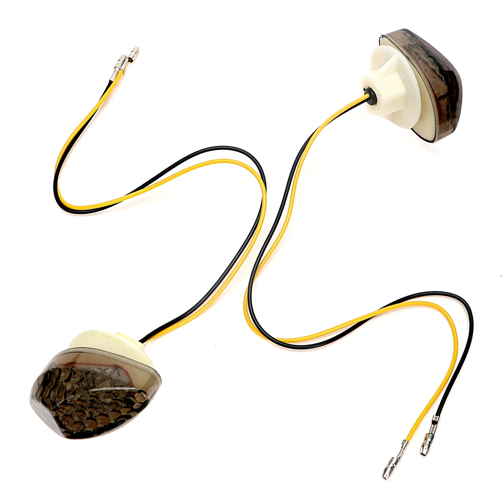 

Universal 2 Pcs/set Waterproof Motorcycle Lighting Amber Flasher Light Indicator Lamp Super Bright Turn Signal Lights For Honda