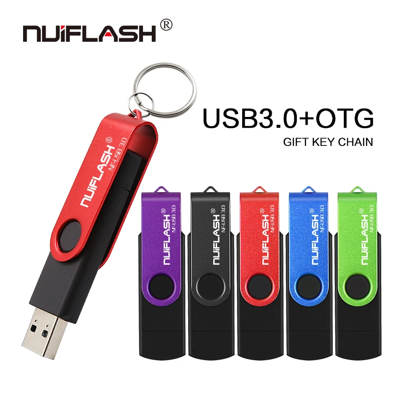 

High Quanlity OTG USB Flash Drive 3.0 16GB 32GB 64GB 128GB 2 in 1 flash drive memoria usb stick High speed pendrive U disk