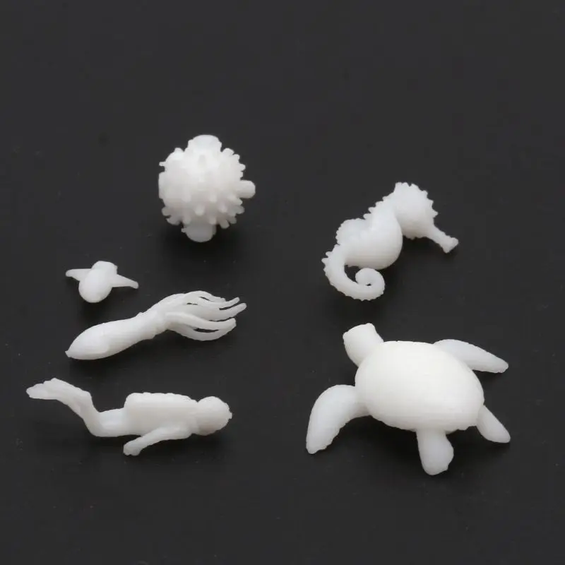 

6Pcs Silicone Mini Marine Organism Modeling Turtle Squid Resin Mold Fillers Beach Theme Jewelry Fillings Jewelry Making