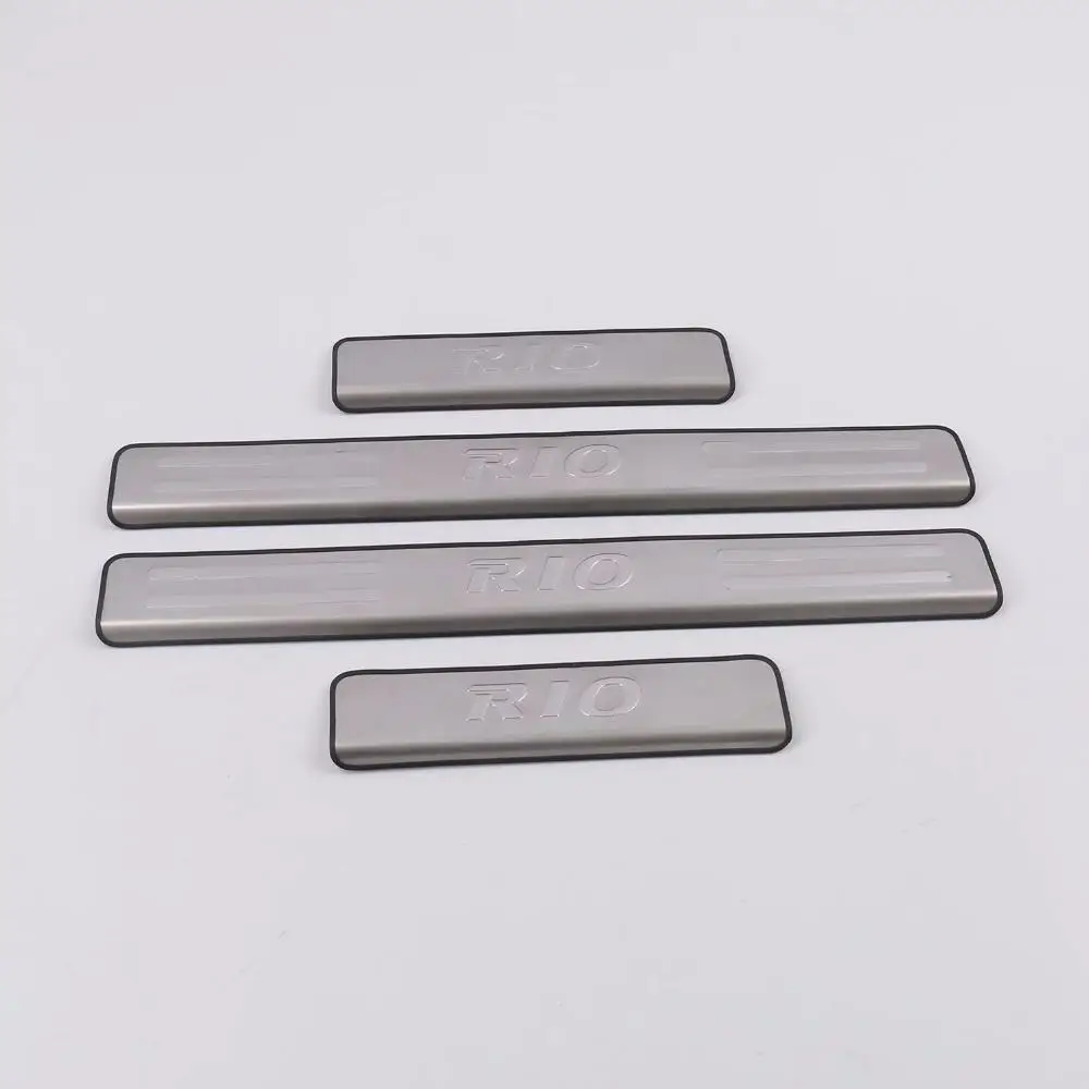Для автомобильных аксессуаров наклейка отделка Kia Rio порог из нержавеющей стали