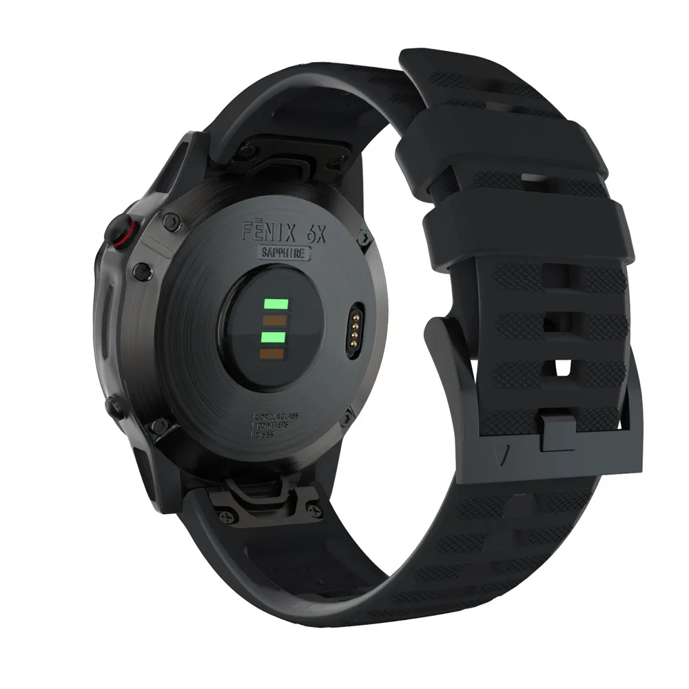 22 мм спортивный силиконовый ремешок для наручных часов Garmin Fenix 5X 5 5S плюс 6X 6 6S/Pro/3 HR