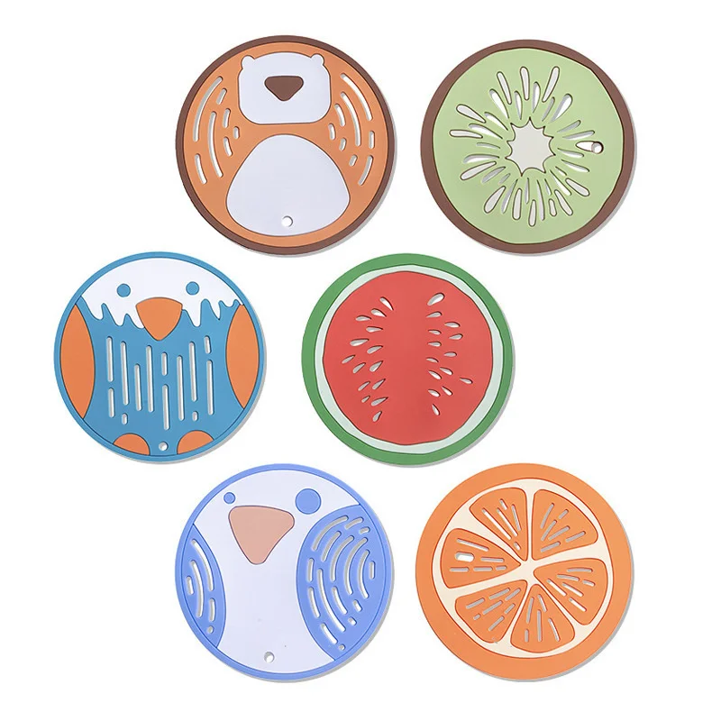 

Cartoon Round Heat Resistant Non-slip Kitchen Placemat Insulation Coaster Bowl Dish Cup Pad Pot Holder Table Mat Hom Decor 51154