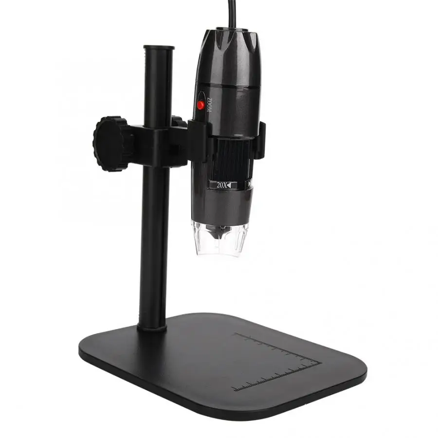 S08 Портативный USB цифровой микроскоп 20-800x микроскоп для просмотра с подъемной поддержкой камеры микроскопа