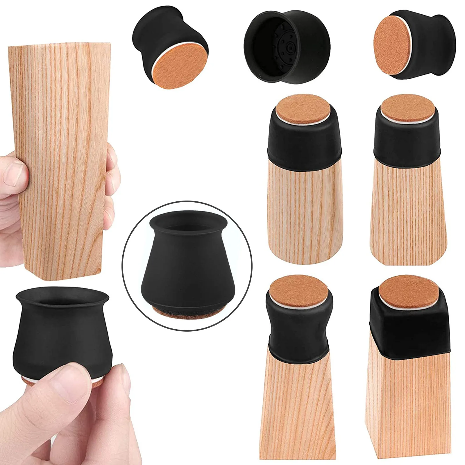 16 шт./компл. силиконовая защитная накладка на ножки мебели стола защита пола для