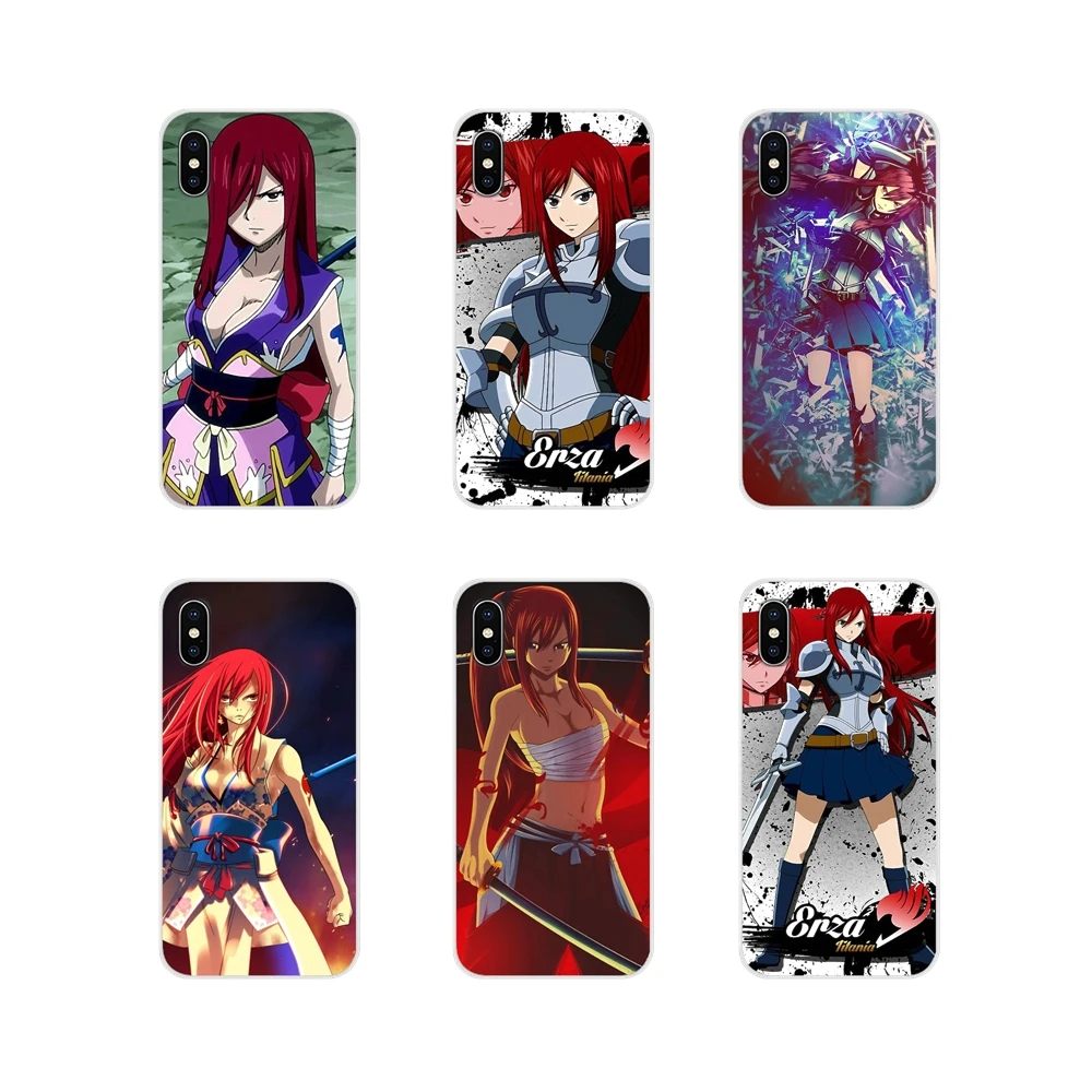 For Samsung A10 A30 A40 A50 A60 A70 Galaxy S2 Note 2 3 Grand Core Prime Accessories Phone Cases Covers Erza Scarlet Fairy Tail | Мобильные