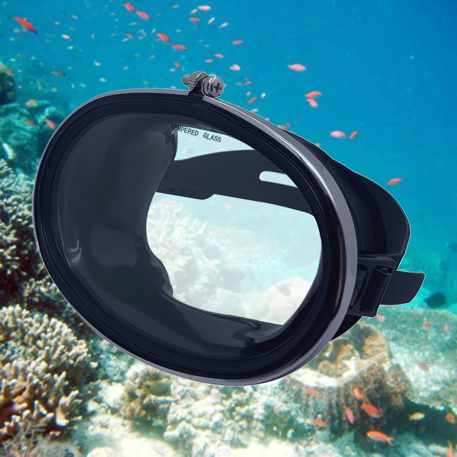 

Retro Free Diving Mask Anti-Fog Wide View Underwater Glasses Goggles Eyewear