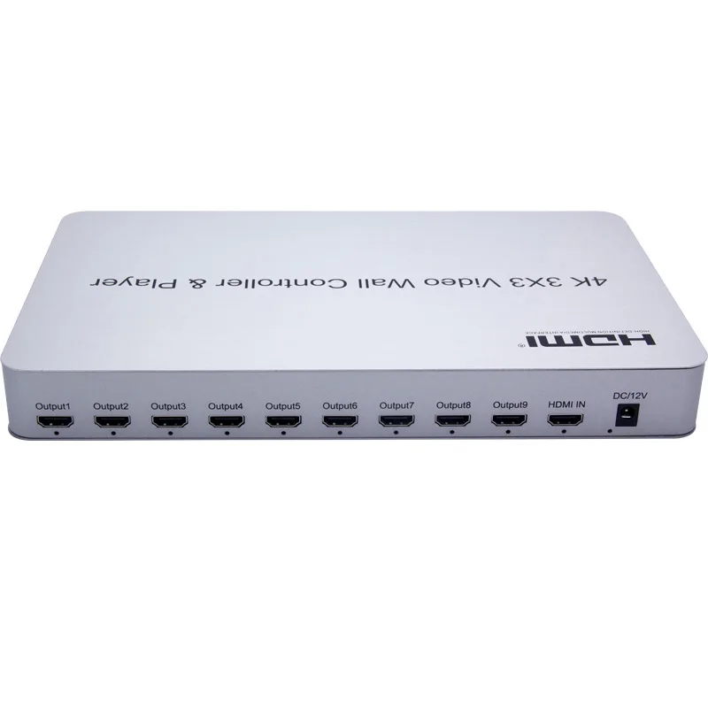 Видеоконтроллер настенный 4K 3x3 HDMI USB плеер RS232 KVM видеопроцессор Splicer1X2 1x4 2x2 2x3 2x4 3x2