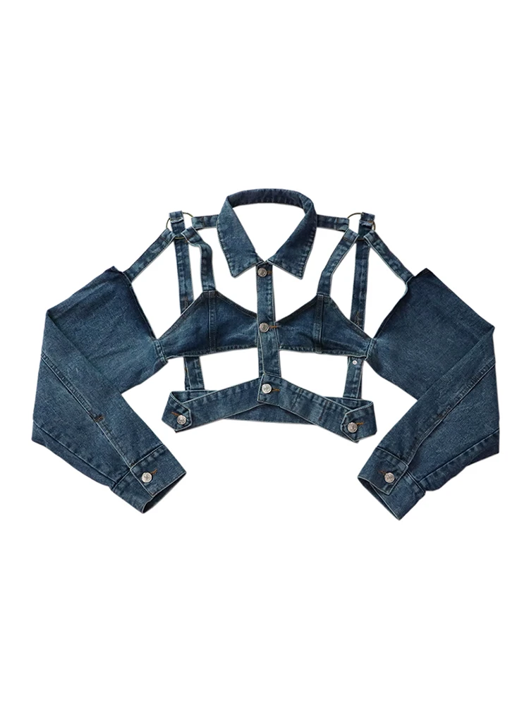 Европейские товары Новинка осени 2019 индивидуальная короткая джинсовая куртка с