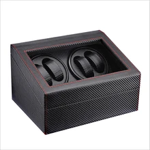 Watch Winder Watch Shaker 4 Plus 6 Carbon Fiber Leather PU Automatic Winding Device Silent Anti-magnetic Motor Box Watch Storage