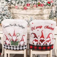 christmas chair back linen cover forester holiday party decor dining kitchen chair covers christmas decoration