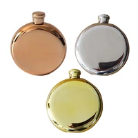 stainless steel liquor vodka pot hip flask alcohol bottle small cotnaienr portable square and round shape