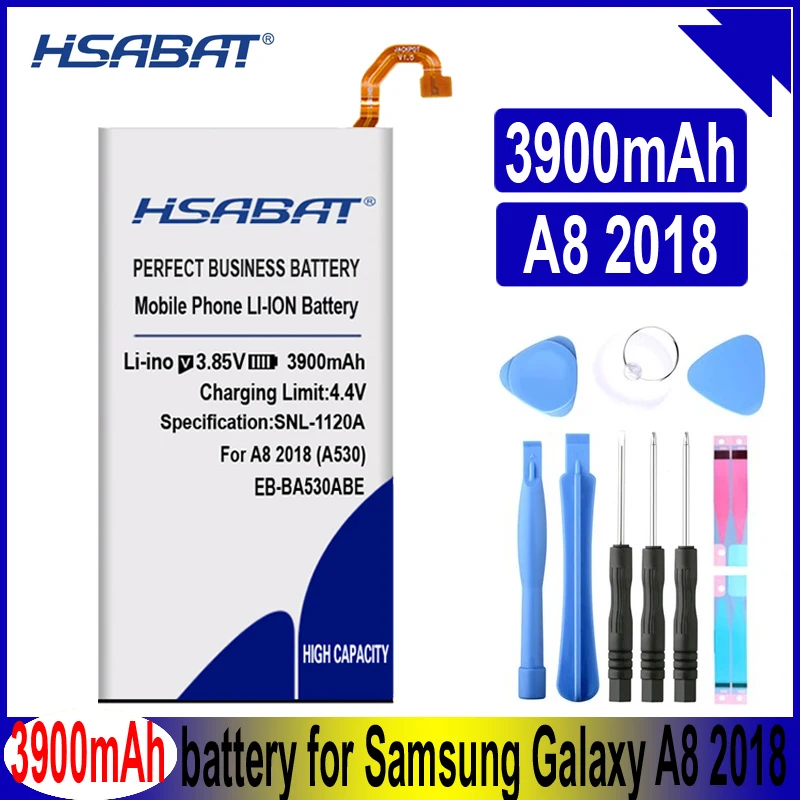 Аккумулятор HSABAT EB BA530ABE для Samsung Galaxy A8 3900 A530 2018 SM A530F A530F/DS A530N A530W мАч|Аккумуляторы