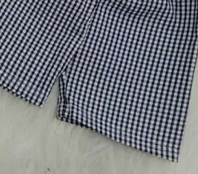 Plaid shark pattern T-shirt top plaid shorts boy summer 2 piece set | Детская одежда и обувь