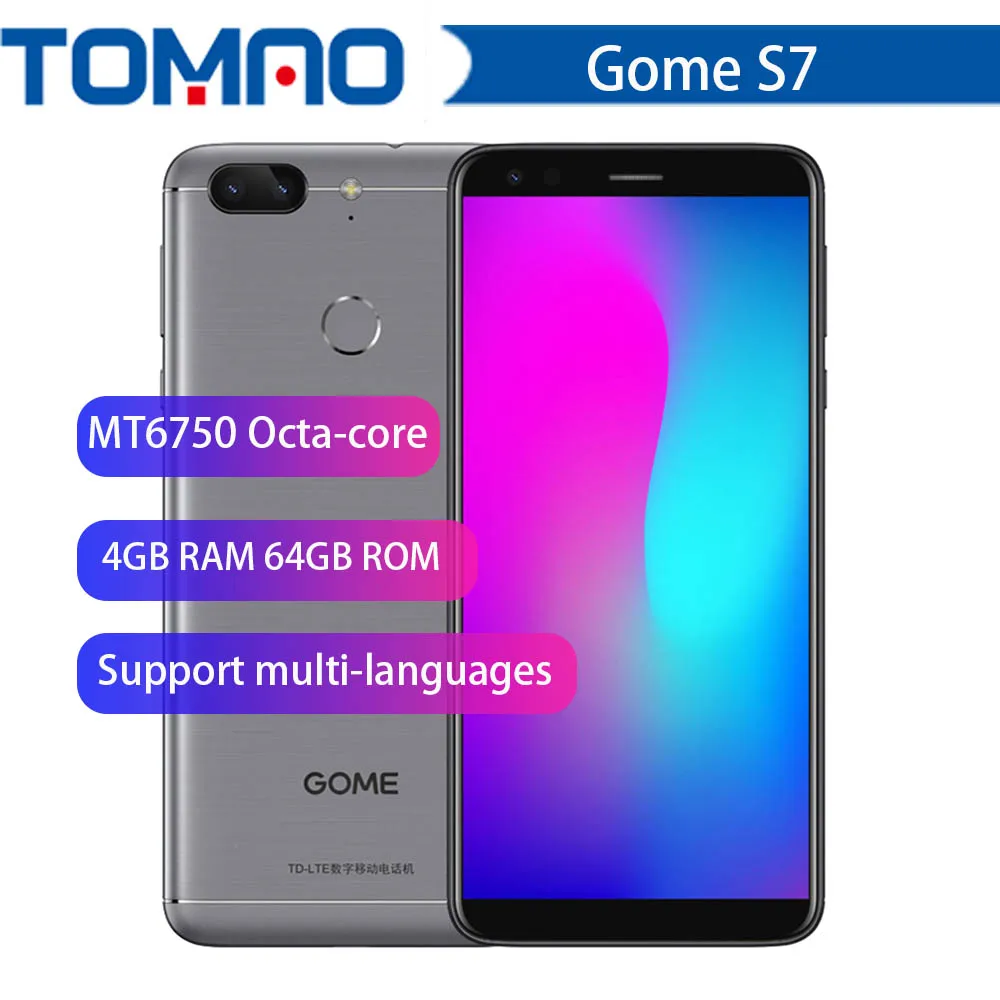 Мобильный телефон GOME S7 4 Гб 64 5 7 &quotMT6750T Восьмиядерный Android две sim карты 4000 мАч