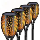 123396 Светодиодная лампа на солнечной батарее с пламенем, автоматическое декоративное освещение для сада, коридора