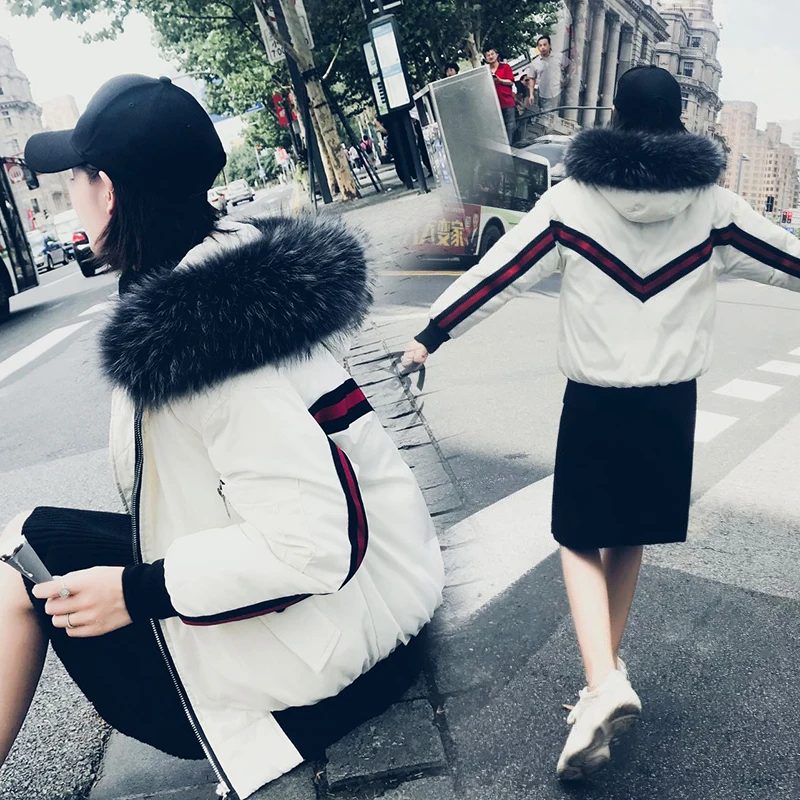 

Women Winter Short Thick Plus Cotton Parkas Female Loose Hooded Jackets L6311180