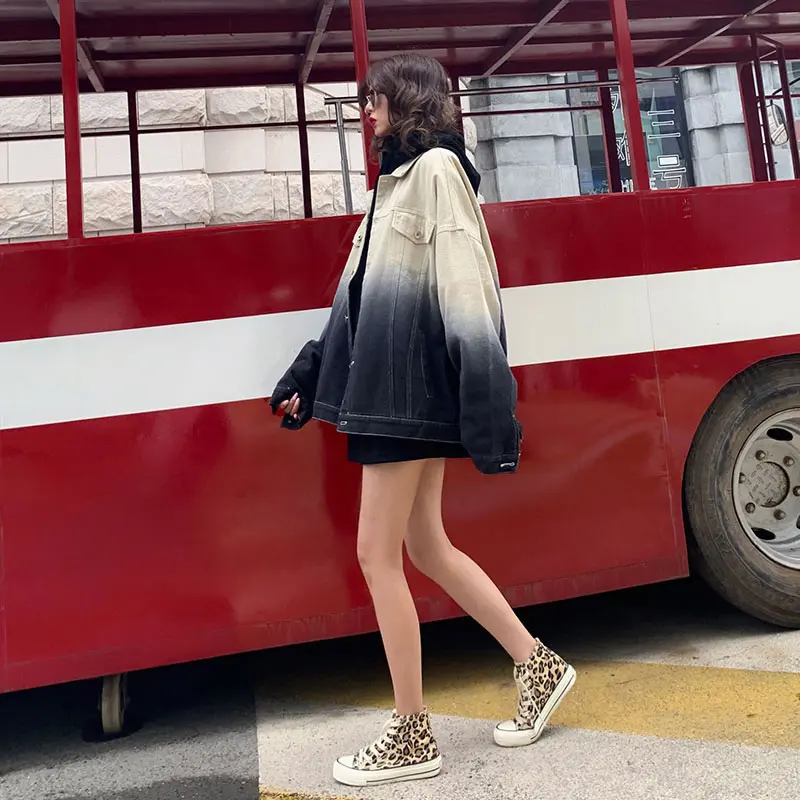 Женская джинсовая куртка XITAO модная трендовая в Корейском стиле размера плюс