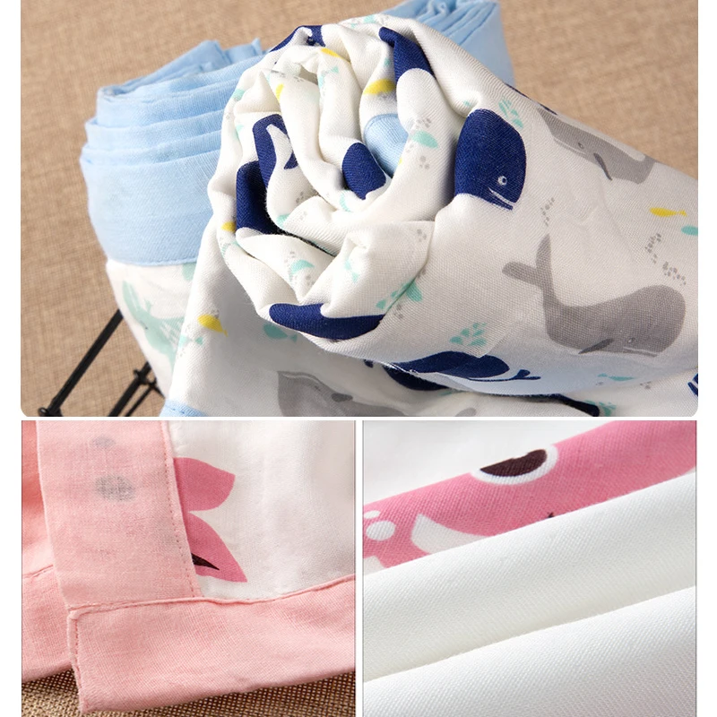 120X150CM мягкий муслин бамбукового волокна и хлопка для новорожденных спальный