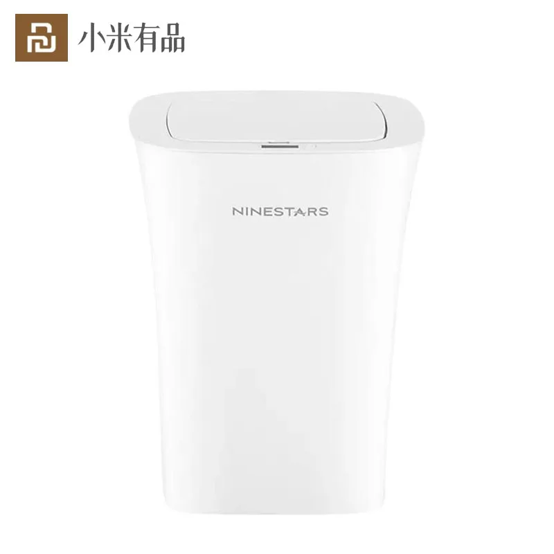 

Мусорная корзина Youpin NINESTA с датчиком для кухни, ванной комнаты 10 л, Ipx3, водонепроницаемая мусорная корзина, бытовая умная мусорная корзина, б...