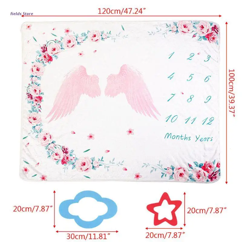 

Baby Photography Props Newborn Blankets 12 Monthl/Years Background Blanket