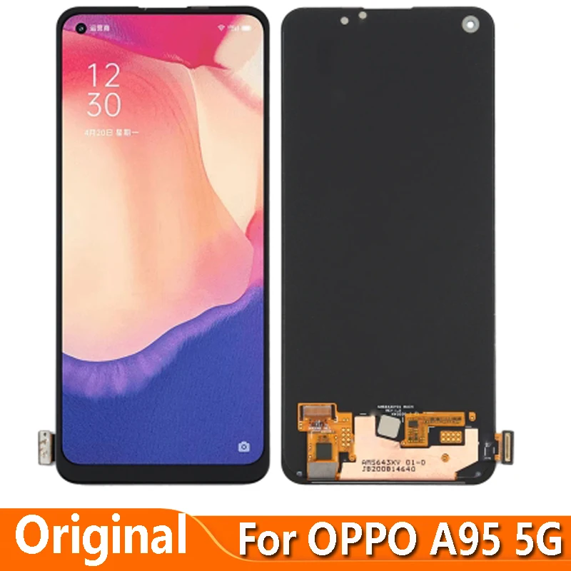 Original 6.43" For OPPO A95 5G PELM00 LCD Display Touch Screen Digitizer Assembly Replacement Parts