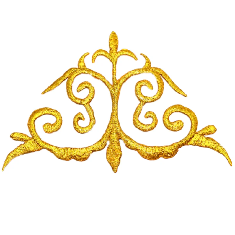 Аппликация для косплея 15 5 см х 10 с золотой вышивкой шт. |
