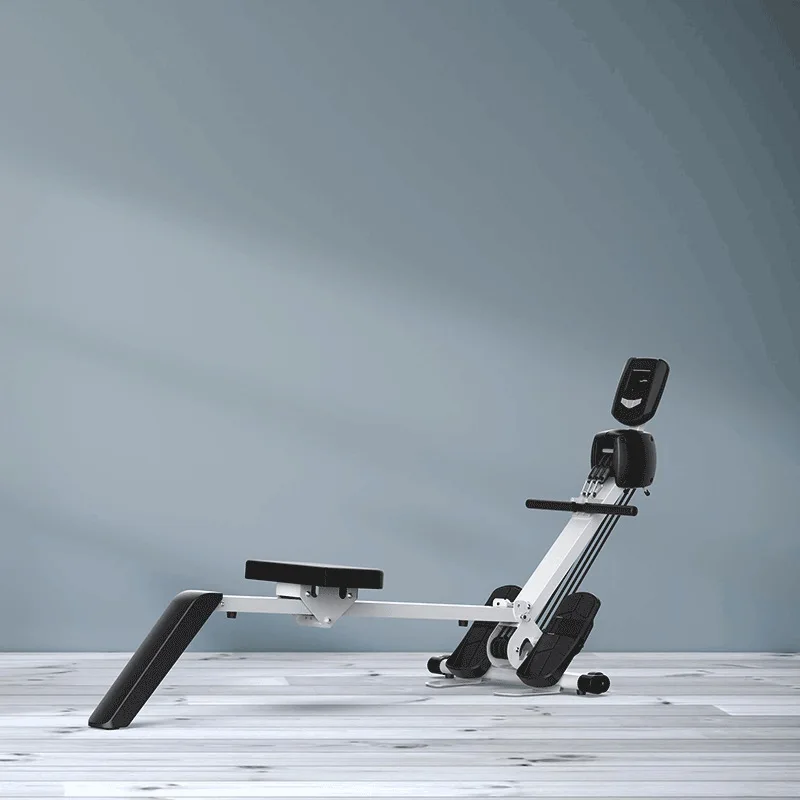 

Portable Household Rowing Machine Fat Burning Adjustable Resistance Rower Drawstring Fitness Equipment