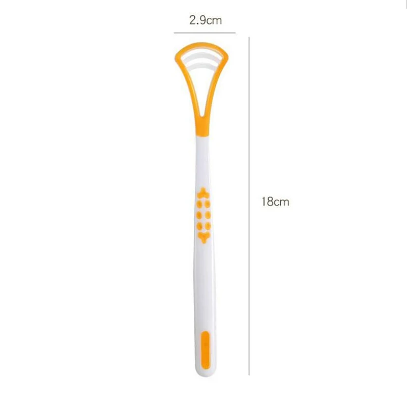 

1pc Tongue Brush Tongue Cleaning Scraper Food Grade Single Tongue Scraper Oral Care Scraper To Keep Fresh Breath Tongue Brush